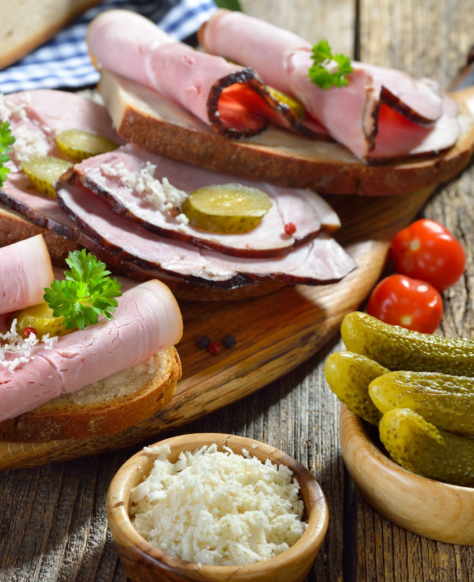 Ham on German bread